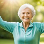 Home 17 노화의 생리학 - **Prompt:** A vibrant and active elderly woman (around 70-80 years old) with a warm, genuine smile, ...