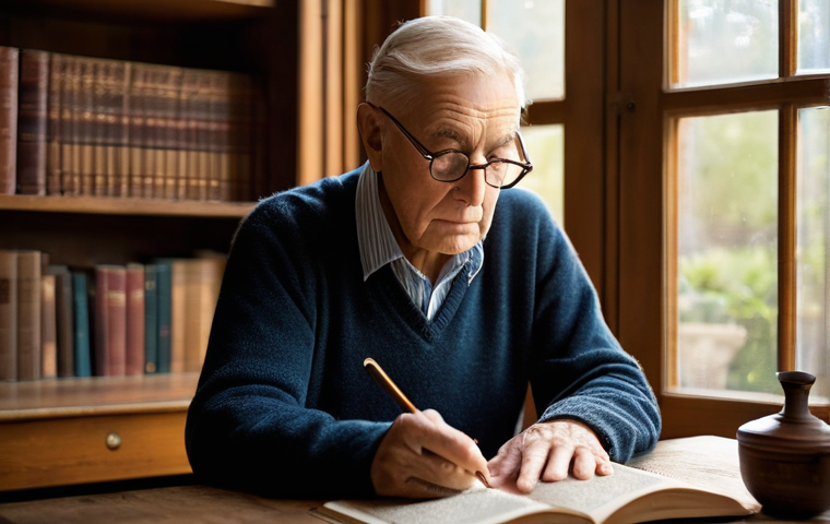 노화의 생리학 - **Prompt:** An abstract and artistic representation depicting the microscopic cellular processes of ...