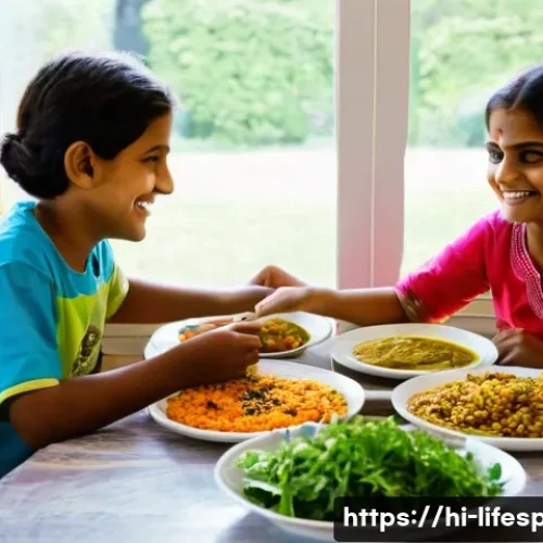 Home 13 질병별 평균수명 - **Prompt:** "A vibrant and joyful Indian family, including a mother, father, and their two children ...